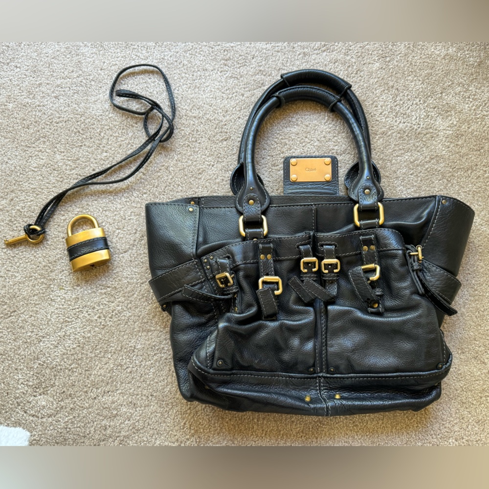 CHLOE Padlock + Key Tote AUTHENTIC!
